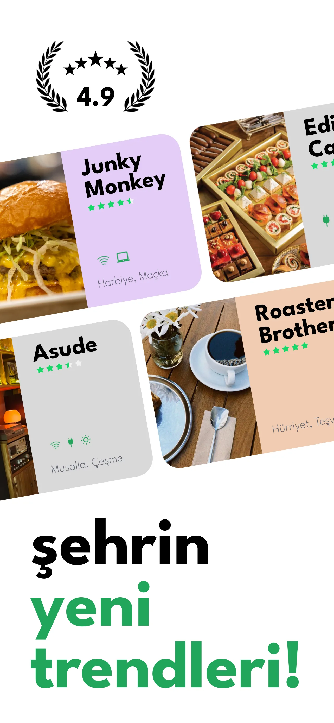 Lokal App Store visual showing curated places and local trends